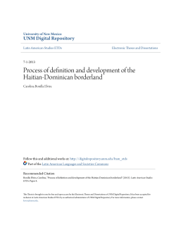 Process of definition and development of the Haitian