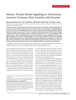 Sensory Protein Kinase Signaling in