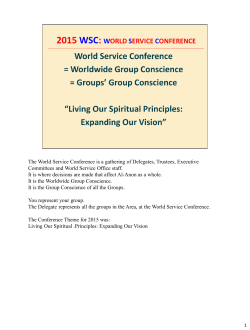 PDF - Delegate Report with Notes (2015 World Service Conference)