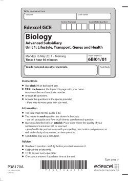 Biology - Edexcel