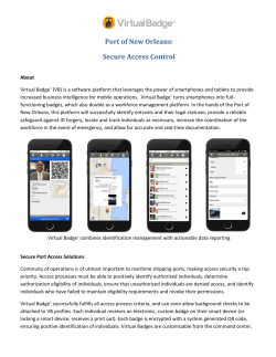 Port of New Orleans - Disaster Solutions