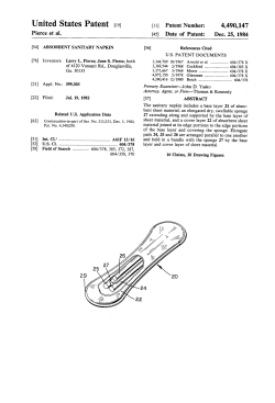 Absorbent sanitary napkin