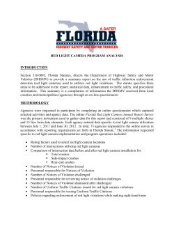 Red Light Camera Survey Analysis 2012