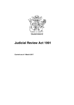 Judicial Review Act 1991
