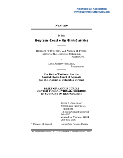 Brief for the Center for Individual Freedom in Support of Respondent