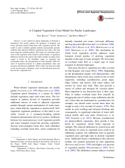 A Coupled Vegetation&ndash;Crust Model for Patchy Landscapes