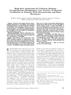 High-Dose Samarium-153 Ethylene Diamine Tetramethylene