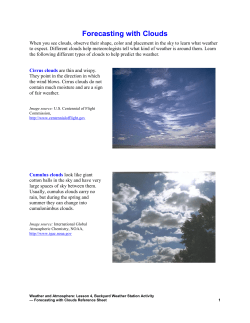 Forecasting with Clouds