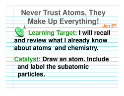 Never Trust Atoms, They Make Up Everything!