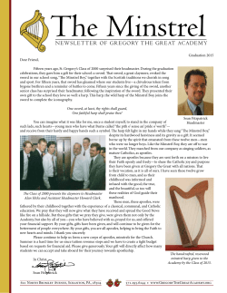 2015 June – Graduation - Gregory the Great Academy