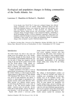 Ecological and population changes in fishing communities