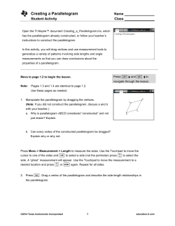 Summary of lesson - TI Education