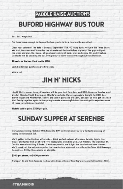 the TH5 Live Auction Catalog