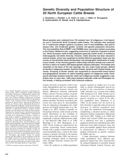 Genetic Diversity and Population Structure of 20