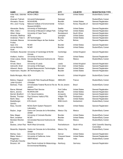 Participant List