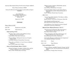 Spring 2007 - American Musicological Society