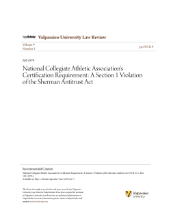 National Collegiate Athletic Association`s