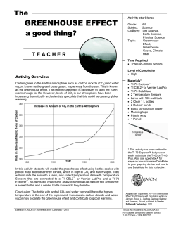 greenhouse effect - TI Education