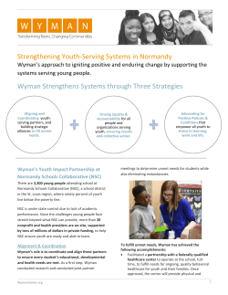 Strengthening Youth-Serving Systems in Normandy Wyman