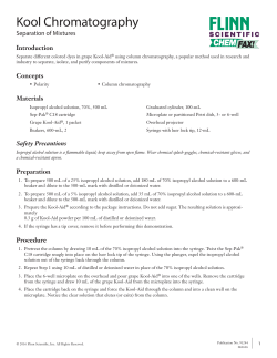 Kool Chromatography