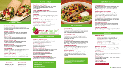 Menu - Nature`s Table DTSP in St Petersburg, FL