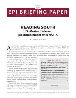 U.S.-Mexico trade and job displacement after NAFTA