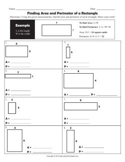 Finding Area and Perimeter of a Rectangle