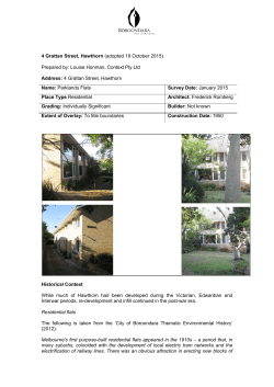 Heritage citation - 4 Grattan Street Hawthorn
