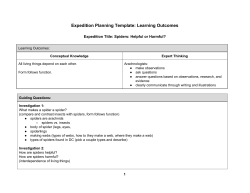 Expedition Planning Template