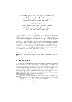 Estimating and forecasting instantaneous volatility through a