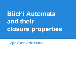 B&uuml;chi Automata and their closure properties