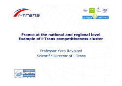 France at the national and regional level Example of i