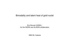 Bimodality and latent heat of gold nuclei