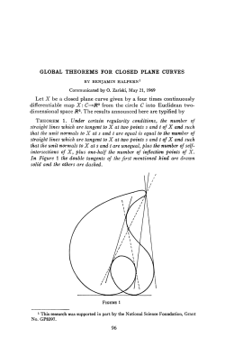 GLOBAL THEOREMS FOR CLOSED PLANE