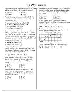 Accl g Motion graph prac - Red Hook Central Schools