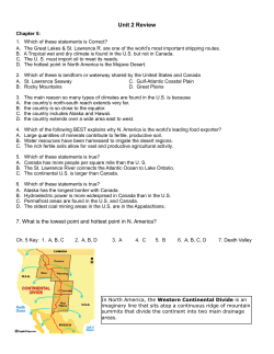 *Unit 2 Review Material