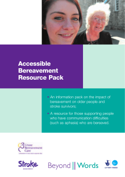BEYOND WORDS Resource - Cruse Bereavement Care
