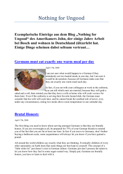 Nothing for Ungood - Wir Ehemaligen der ESM