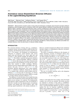 Anomalous versus Slowed-Down Brownian Diffusion in the Ligand