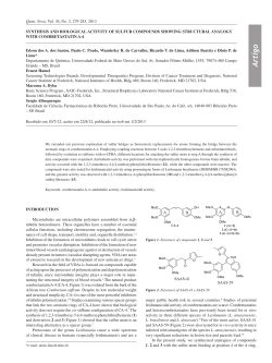 Artigo - Qu&iacute;mica Nova