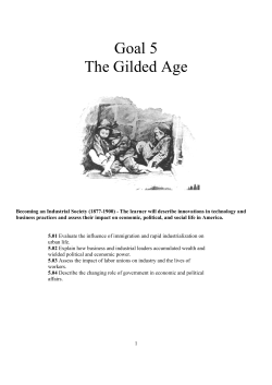 Goal 5 The Gilded Age