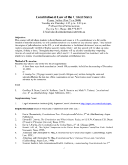 Constitutional Law of the United States