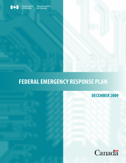 Federal Emergency Response Plan