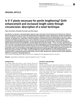 Is V&ndash;Y plasty necessary for penile lengthening?