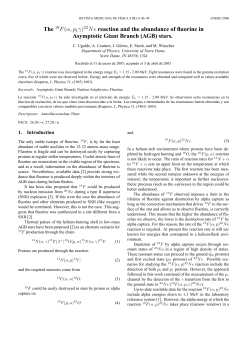 The 19F(&alpha;, p1&gamma;)22Ne reaction and the abundance of fluorine in