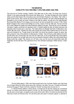 emily (1818-1848) anne (1820-1849)