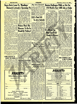 Negro Beefs Loom Vs. `Mandingo,` Malenotti