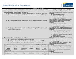 Fitness - DMPS Physical Education Department