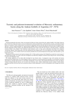 Tectonic and paleoenvironmental evolution of - Naturalis