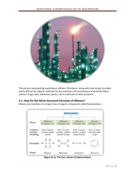 Hydrocarbons in Health Sciences ( by Dr. Alaa J.Mahrath)
